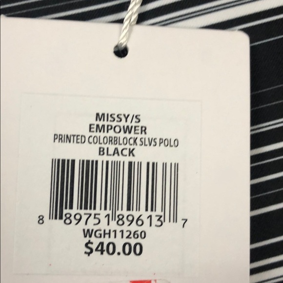 Lady Hagen Empower Collection Stripe Yoke polo - Picture 4 of 6